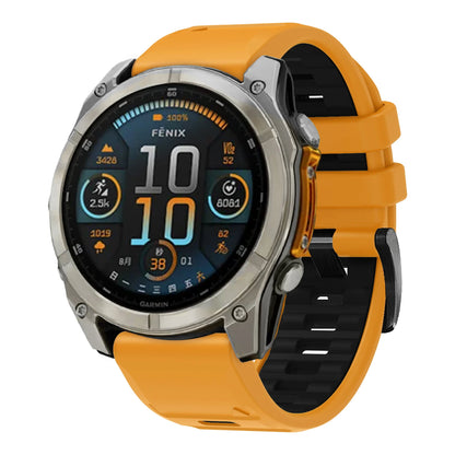 Fenix7 QuickFit Silicone Watch Strap 22mm–26mm – Replacement Band for Garmin Fenix 5/5X/6/6X/7/7X/8, Epix Pro, Enduro 2/3