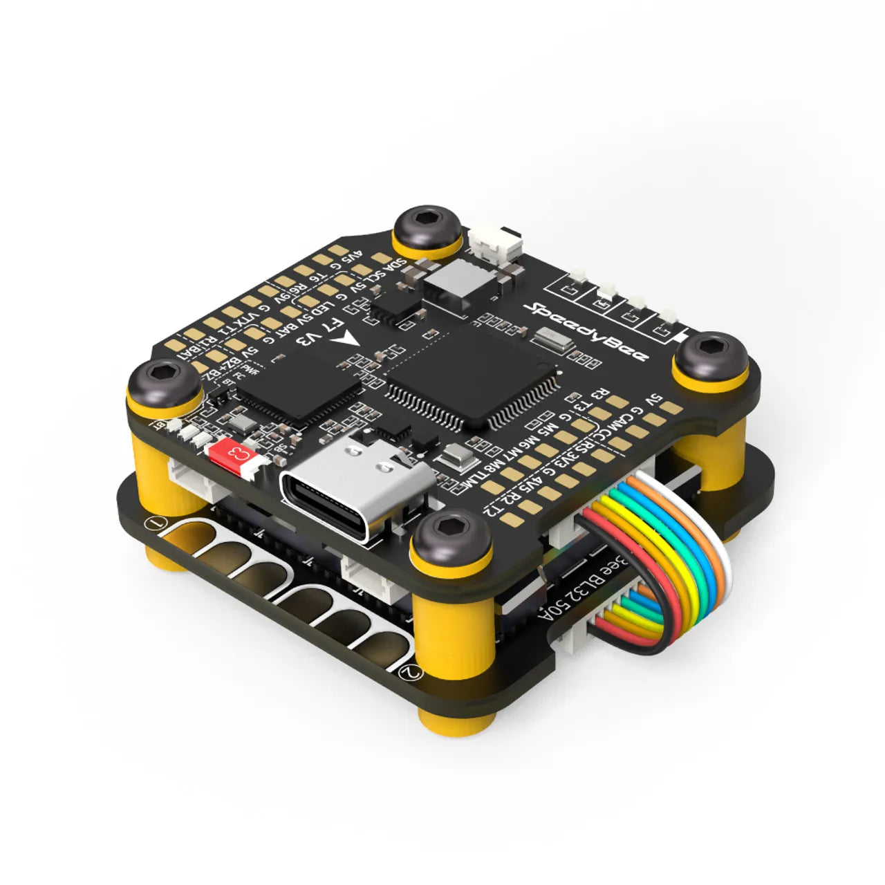 SpeedyBee F7 V3 50A Stack — F722 Flight Controller + BL32 50A 4-in-1 ESC with Blackbox for FPV Drone