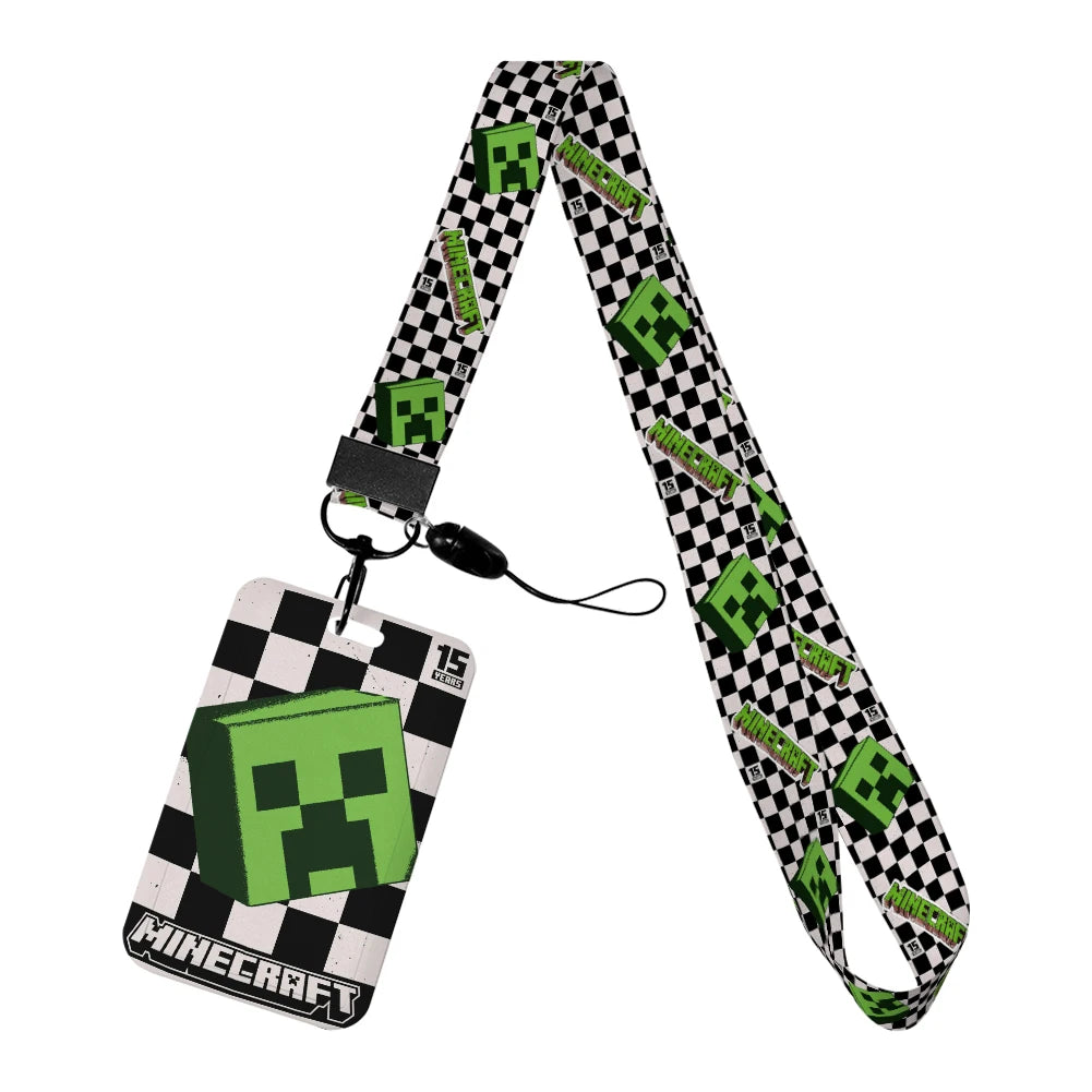 Cartoon Game Name Badge Holder Lanyard – Student ID & Credit Card Strap Gift