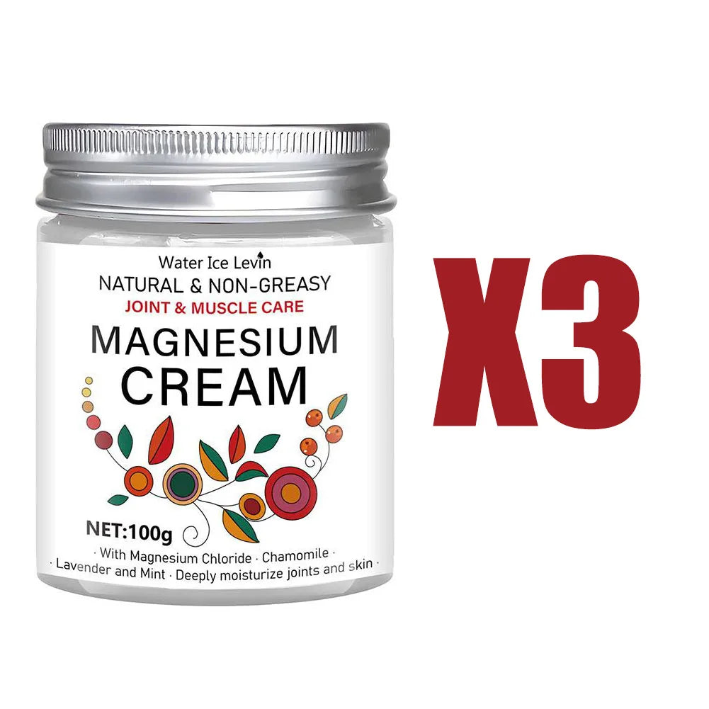 100g Magnesium Joint & Muscle Care Cream - Non-Greasy Daily Moisturizing Formula with Chamomile & Lavender
