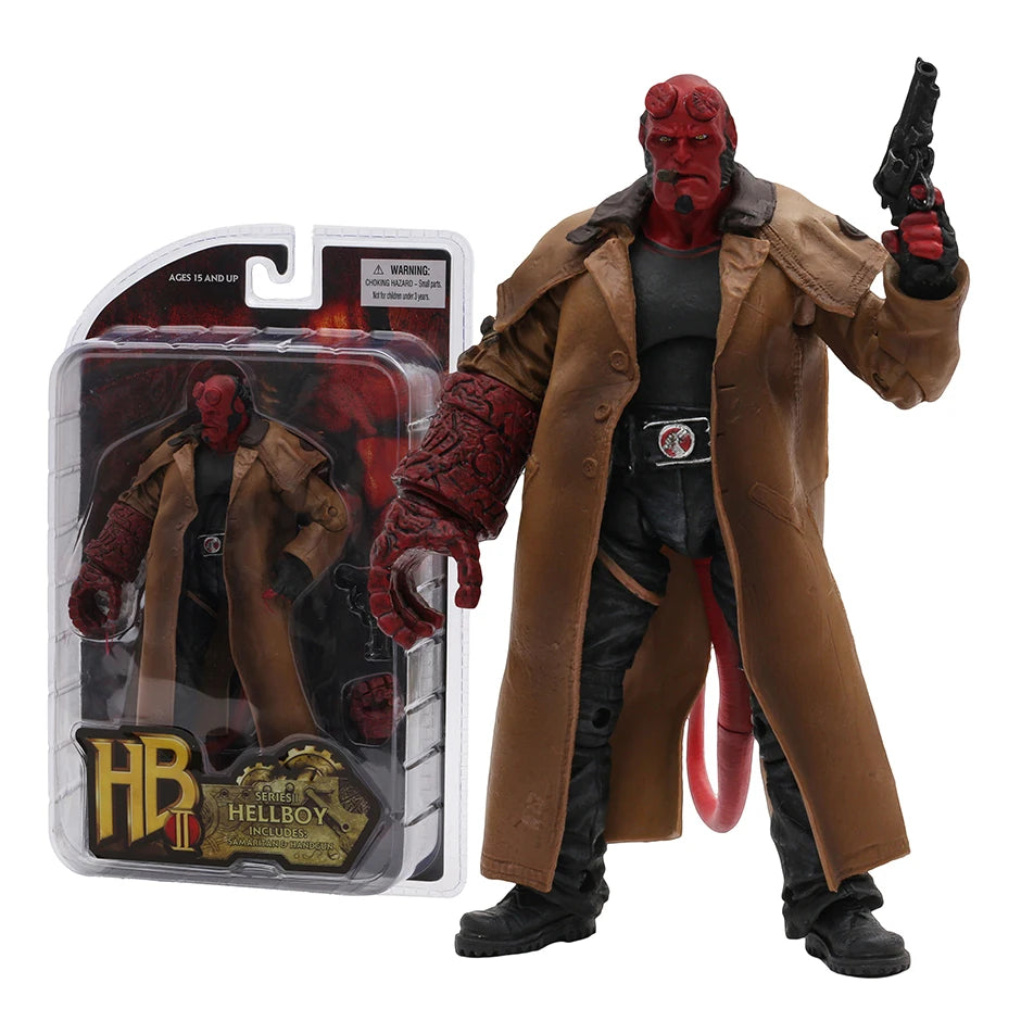 Mezco Hellboy 2004 Trenchcoat Variant — Collectible Action Figure Doll Toy