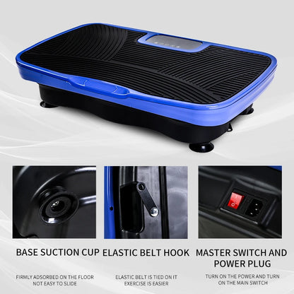 3D Whole Body Vibration Plate Machine — Silent Motor Fat Shaker with Adjustable Speed for Workout & Fitness