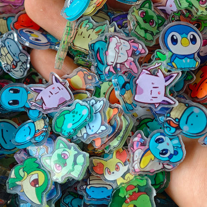 50PCS Pokémon Resin DIY Accessories - Cute Kawaii Phone Case Charms, Decorative Patches & Craft Embellishments