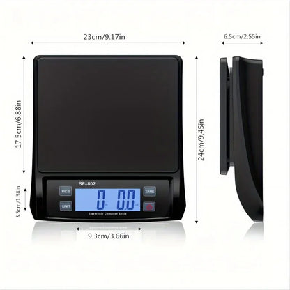 30KG/1G Digital Kitchen Scale – High Precision Household Food Weight Scale with LCD Display, Electronic Balance Scale for Cooking & Baking