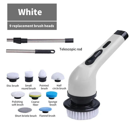Wireless Electric Cleaning Brush – Multifunctional Rotating Brush for Bathroom, Window, Kitchen & Automotive