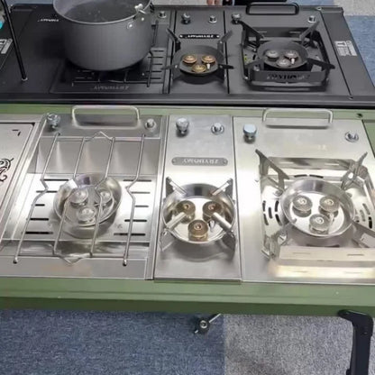 IGT Camping Gas Stove – 8000W High Power Flat Burner for Outdoor Kitchen & Camping Gear