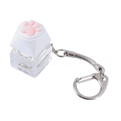 LED Keyboard Fidget Keychain – Stress Relief Finger Clicker Toy & Decompression Gift