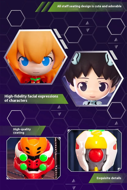 Evangelion Mini Sitting Series Blind Box – Anime Figure Collectible Decoration & Custom Gift