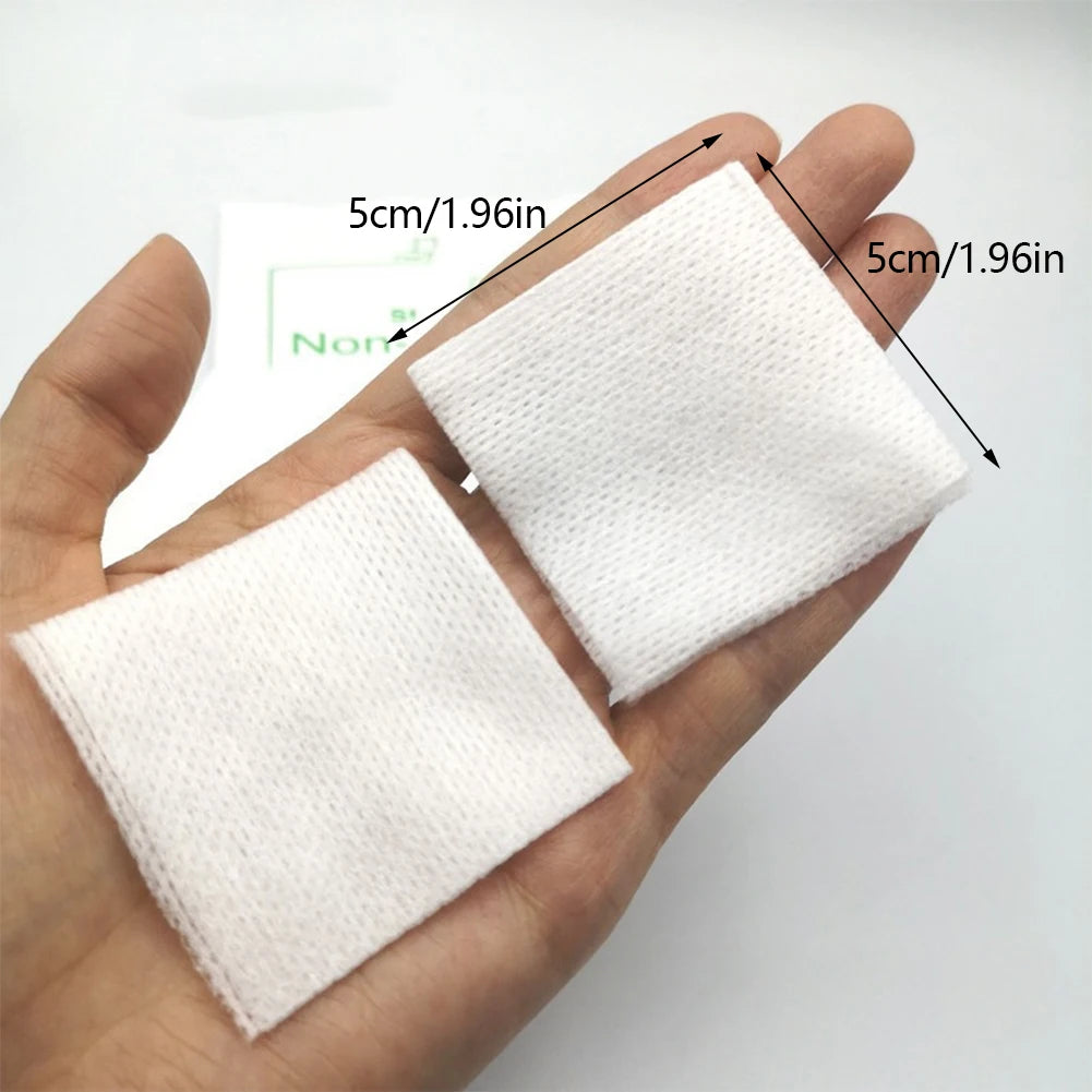 50/100PCS Sterile Non-Woven Gauze Pads - Waterproof Cotton Wound Care & First Aid Dressing Supplies
