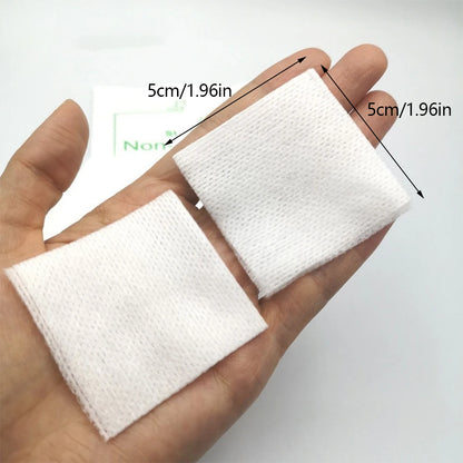 50/100PCS Sterile Non-Woven Gauze Pads - Waterproof Cotton Wound Care & First Aid Dressing Supplies