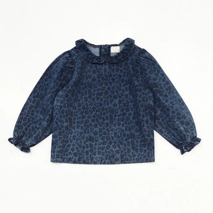 AW26 Denim Leopard Kids Clothing Collection - Boys Girls Dress Skirt Shirt Vest and Overalls Fashion Set