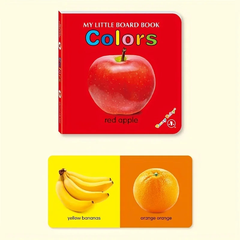 Colorful Patterned Card Book - Interactive Sensory Learning & Early Reading Education Gift