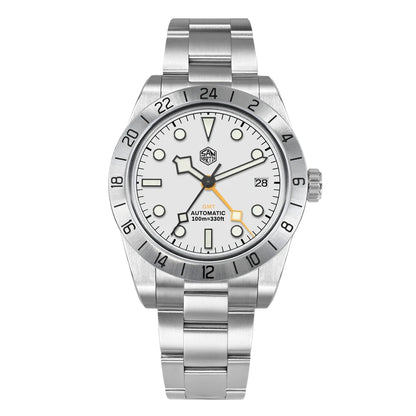 San Martin 39mm NH34 BB GMT Automatic Mechanical Sport Watch — Sapphire Luminous Waterproof 100m for Men Relogio SN0054