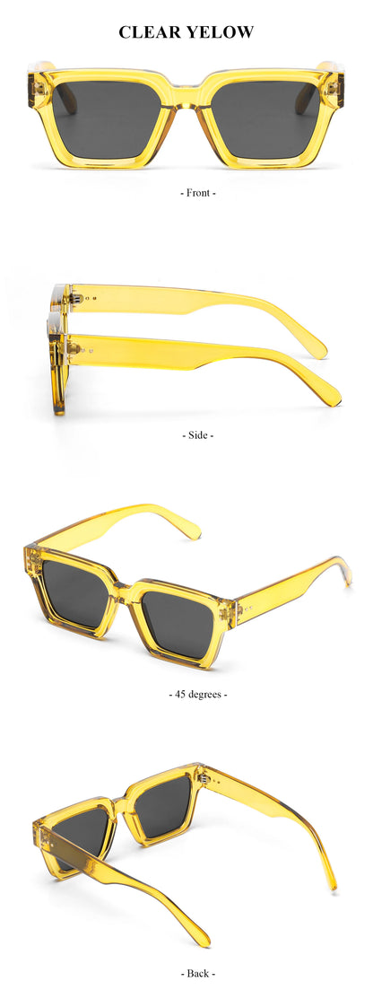 Ruiao 2024 Luxury Premium Designer Sunglasses – Black Square Shades for Men & Women