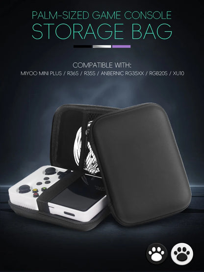 Data Frog Portable Bag for RG35XX Plus - Protective Case for ANBERNIC RG35XX, R36S, R35S & Miyoo Mini Plus Accessories