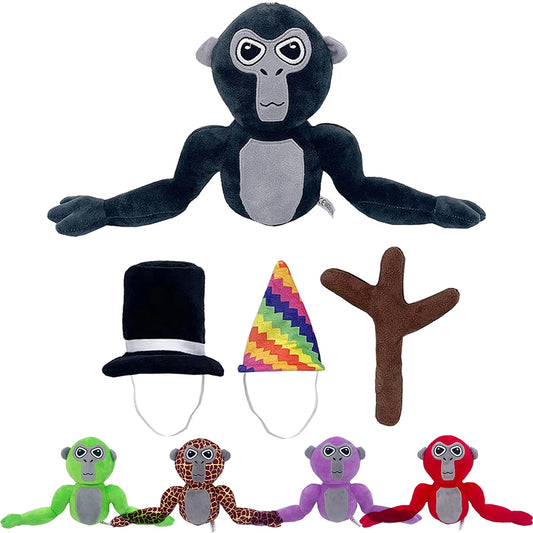 25cm Gorilla Tag Monke Plush Toy – Cute Soft Stuffed Cartoon Doll Pillow for Kids Gift