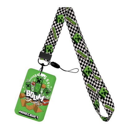 Cartoon Game Name Badge Holder Lanyard – Student ID & Credit Card Strap Gift