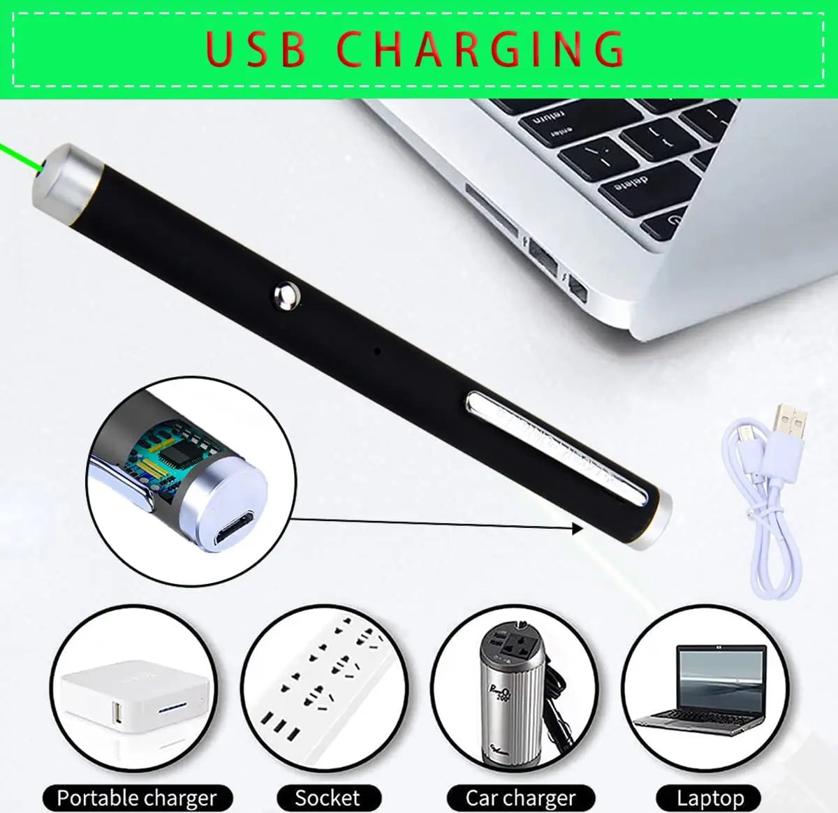 Cat Keychain 2-in-1 Laser Pointer & LED Torch – Portable Battery-Free Pet Toy for Cat Training and Play