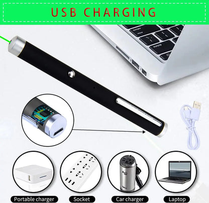 Cat Keychain 2-in-1 Laser Pointer & LED Torch – Portable Battery-Free Pet Toy for Cat Training and Play