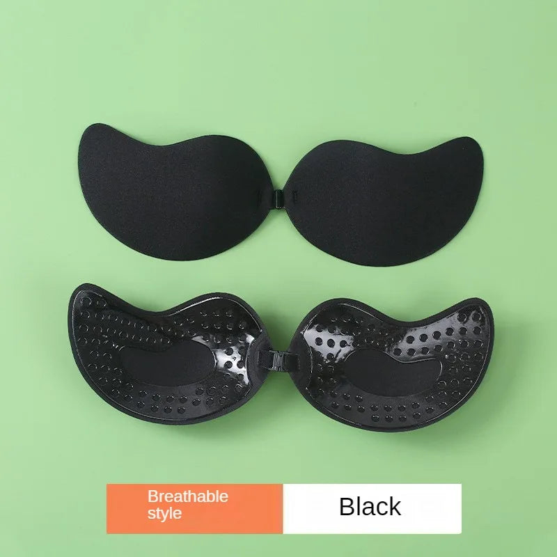 Invisible Strapless Adhesive Stick Bra – Seamless Silicone Push-Up Breast Tape, Nipple Covers & Bralette Pasties for Women