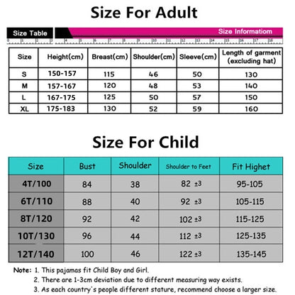 Unisex Tinky Winky Dipsy Po Lala Onesie - Soft Long Sleeve Pajamas & Cosplay Homewear