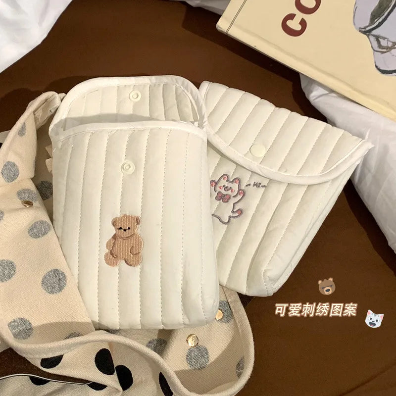 Cute Menstrual Product Storage Bag - Portable Mini Sanitary Napkin & Tampon Organizer for Travel and School