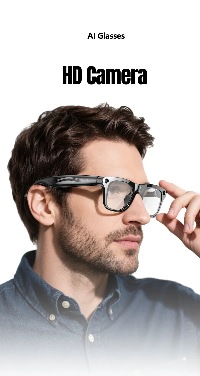 Xiaomi AI Smart Glasses — 8K HD Photochromic, Multifunction Camera Glasses with Translation, Bluetooth Calling, Voice Assistant, Music Player