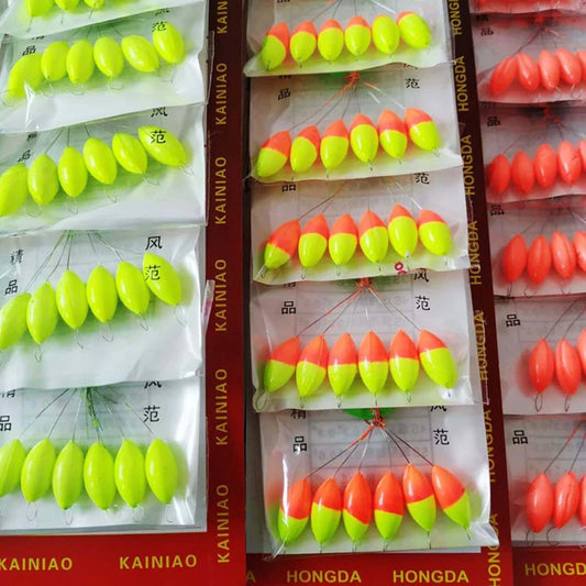 120pcs Oval Fishing Float Beads - Seven Star Bobber Rig Making Beans for Carp Fishing