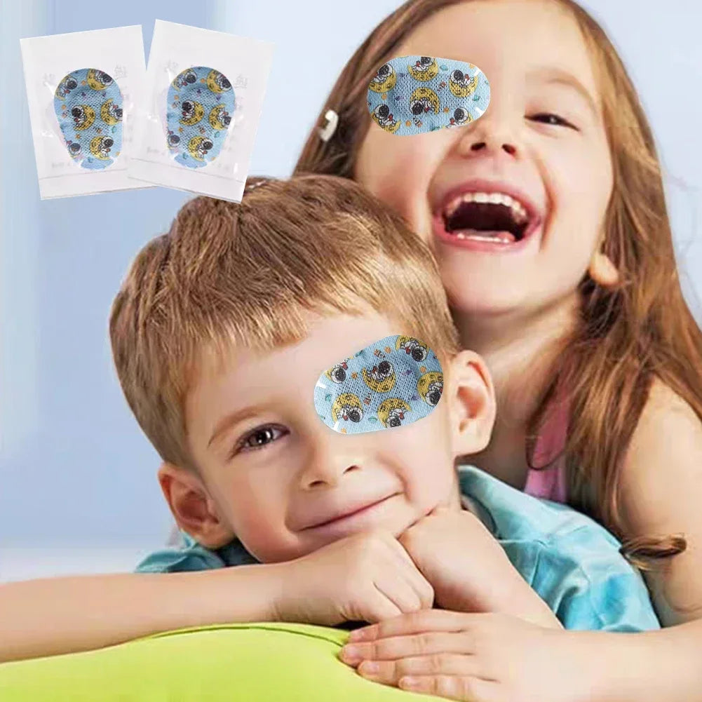 60-Piece Kids Eye Training Patches - Soft Amblyopia Correction Eyepatch Set for Lazy Eye Therapy