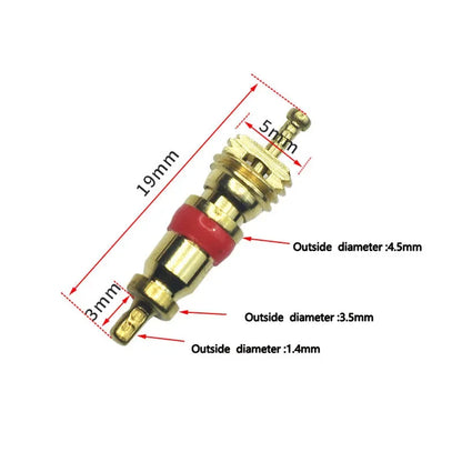 Copper Valve Core Set for US Tire Valves - Includes Core Remover Tool for Cars, Motorcycles and Bikes, Auto and Bicycle Accessories