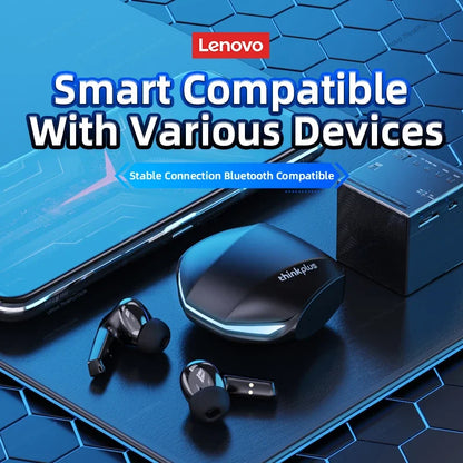 5PCS Lenovo GM2 Pro TWS Wireless Bluetooth Headset – 5.3 Bluetooth, Noise Reduction, Sport & Gaming Earbuds