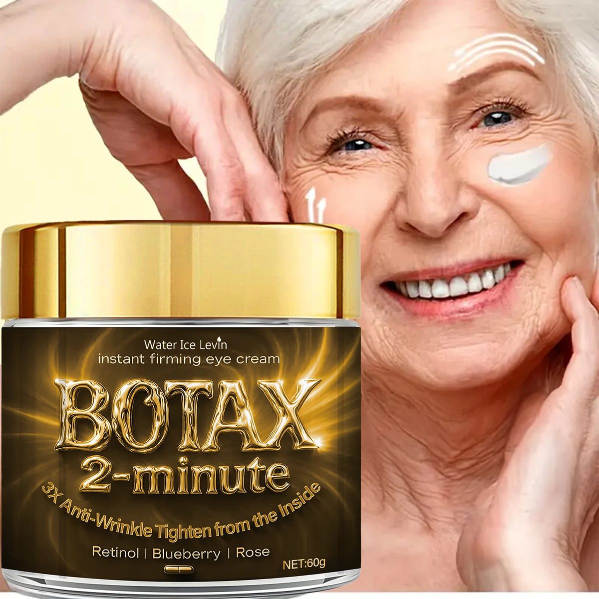 Retinol & Bee Venom Firming Face Cream - Instant Moisturizing & Wrinkle-Tightening Skincare Treatment