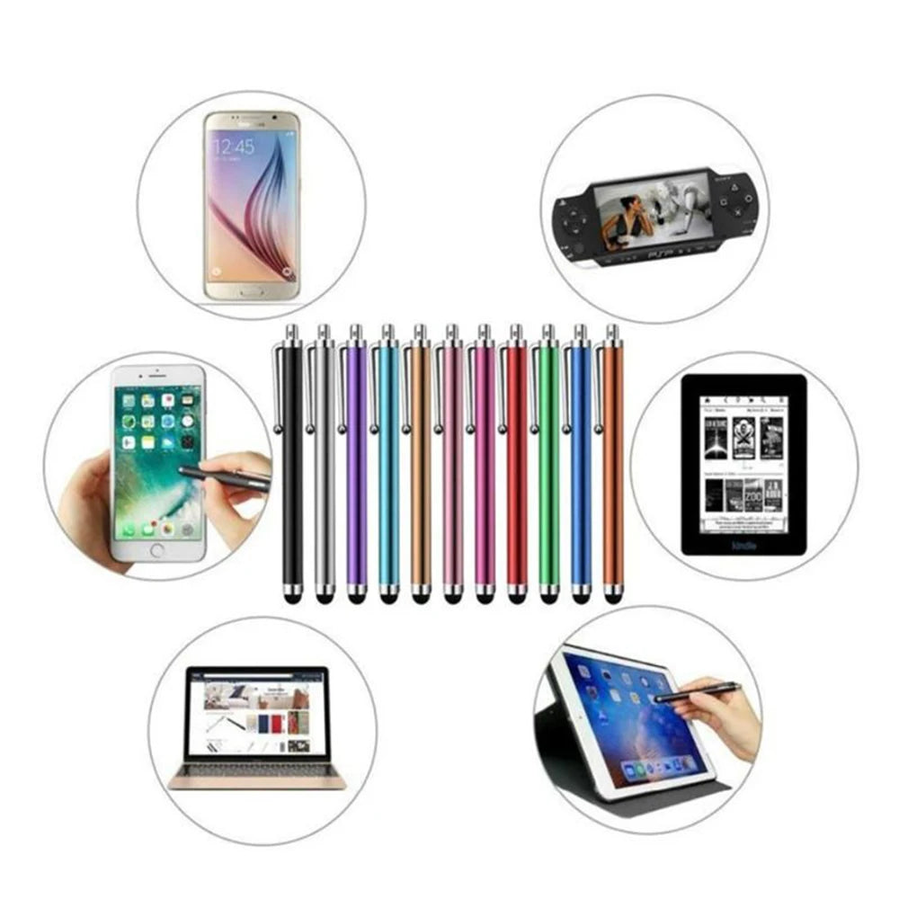 10pcs Universal Stylus Pens - Touch Screen Drawing Pencils for iPad, iPhone, Android & Tablets
