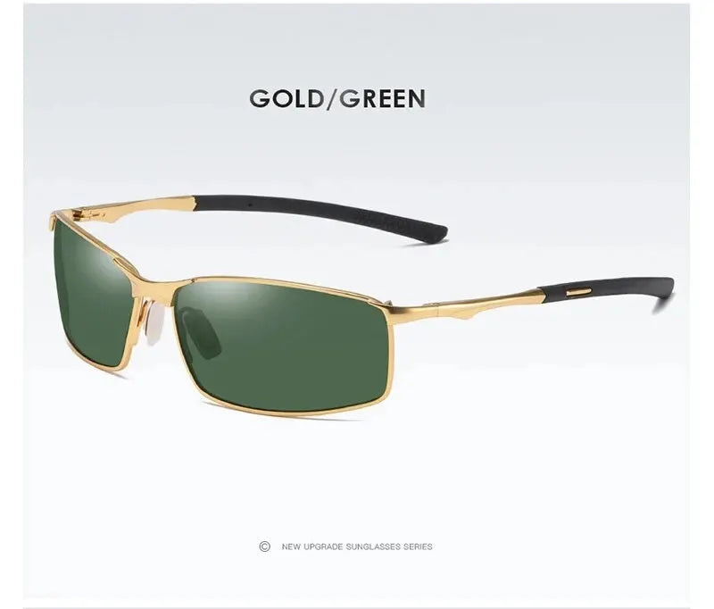 Aoron Polarized Sunglasses — Unisex Driving Mirror Sun Glasses with Metal Frame & UV400