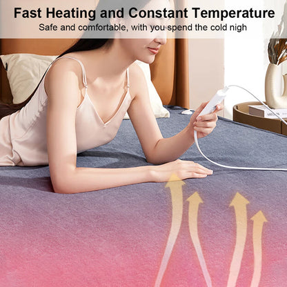 220V Electric Heating Blanket – Thicker Thermal Mattress with Automatic Thermostat for Body Warmth and Room Comfort
