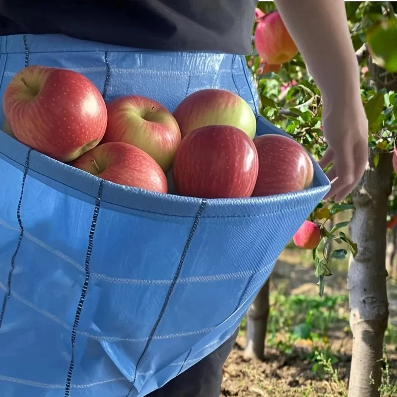 Fruit & Vegetable Picking Apron - Waterproof Waist Harvest Bag for Gardening, Farming & Kitchen Use