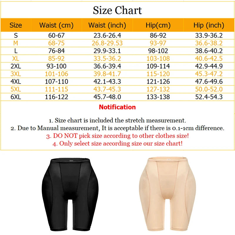 Women’s Buttock Enhancing Shapewear – Push-Up Padding Panties with Waist Trainer & Hip/Thigh Contouring Shorts