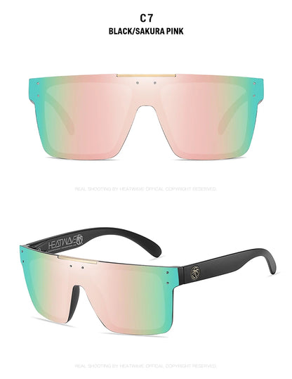 NEW Luxury Brand Mirrored Polarized Sunglasses — Men’s Sport Goggles with UV400 Protection & Case