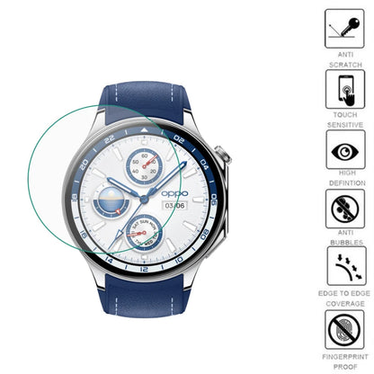 5pcs TPU Clear Protective Film for OPPO Watch X & OnePlus Watch 2 — Soft Screen Protector for Smartwatches