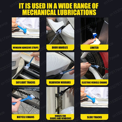 Car Sunroof Track Lubricating Grease - Anti-Rust Gear & Bearing Oil for Door Tracks, Plastic Gears & Noise Reduction