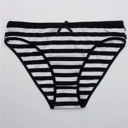 YOUREGINA Plus Size Seamless Panties - Striped Cotton Women’s Underwear Briefs 3 Pack