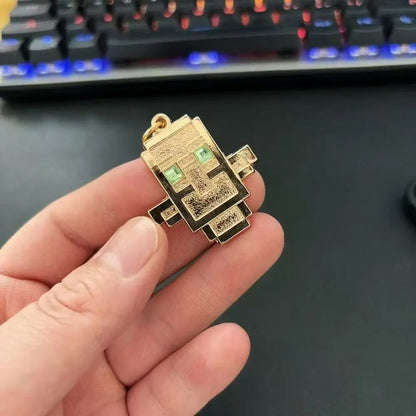 Totem of Undying Cosplay Keychain - Alloy Cyberpunk Pendant for Bags, Keys & Gaming Accessories