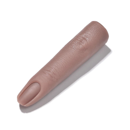 Realistic Silicone Nail Art Practice Finger - Manicure Training & Display Tool