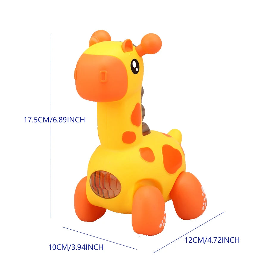 Giraffe Crawling Toy with Lights & Music – Educational Rope Toy for Toddlers, Early Learning Puzzle Toy