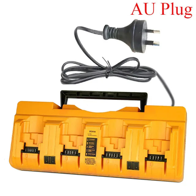 Replacement DEWALT DCB104 Battery Charger - 4-Port Fast Charging Station for 12V & 18V Batteries