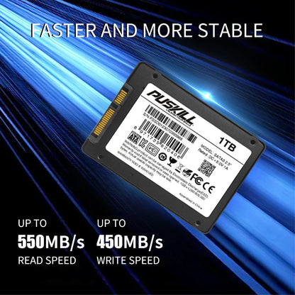 PUSKILL SATA3 SSD – 2.5" Internal Solid State Drive for Laptop & Desktop, Available in 120GB, 256GB, 512GB, 1TB, 2TB   2/2