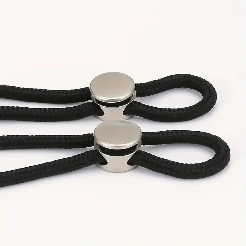 6-Pack No-Tie Shoelace Locks - Spring-Loaded Easy-Install Shoe Lace Fasteners for Athletic & Casual Shoes