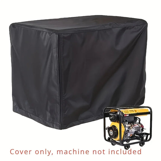 Heavy Duty Black Generator Cover – UV Resistant Waterproof Durable Outdoor Protection, Fits Most Generators for All-Weather Use