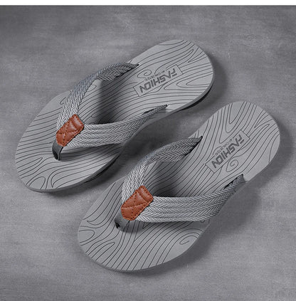 High Quality Men's Flip Flops – Fashion Summer Beach Slippers, Breathable & Thick Sole Casual Outdoor Sandals