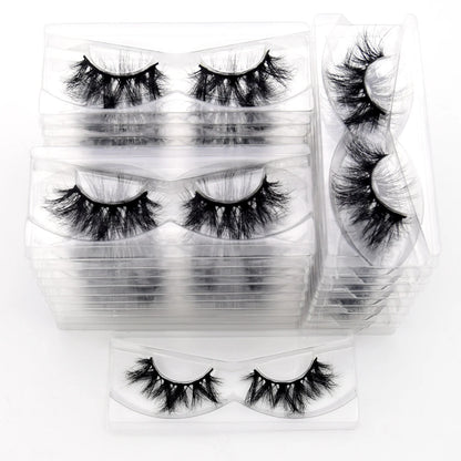 Visofree 3D Mink Eyelashes – 30/40/100 Pairs Handmade Full Strip Lashes with Tray, Cruelty-Free False Lashes for Makeup